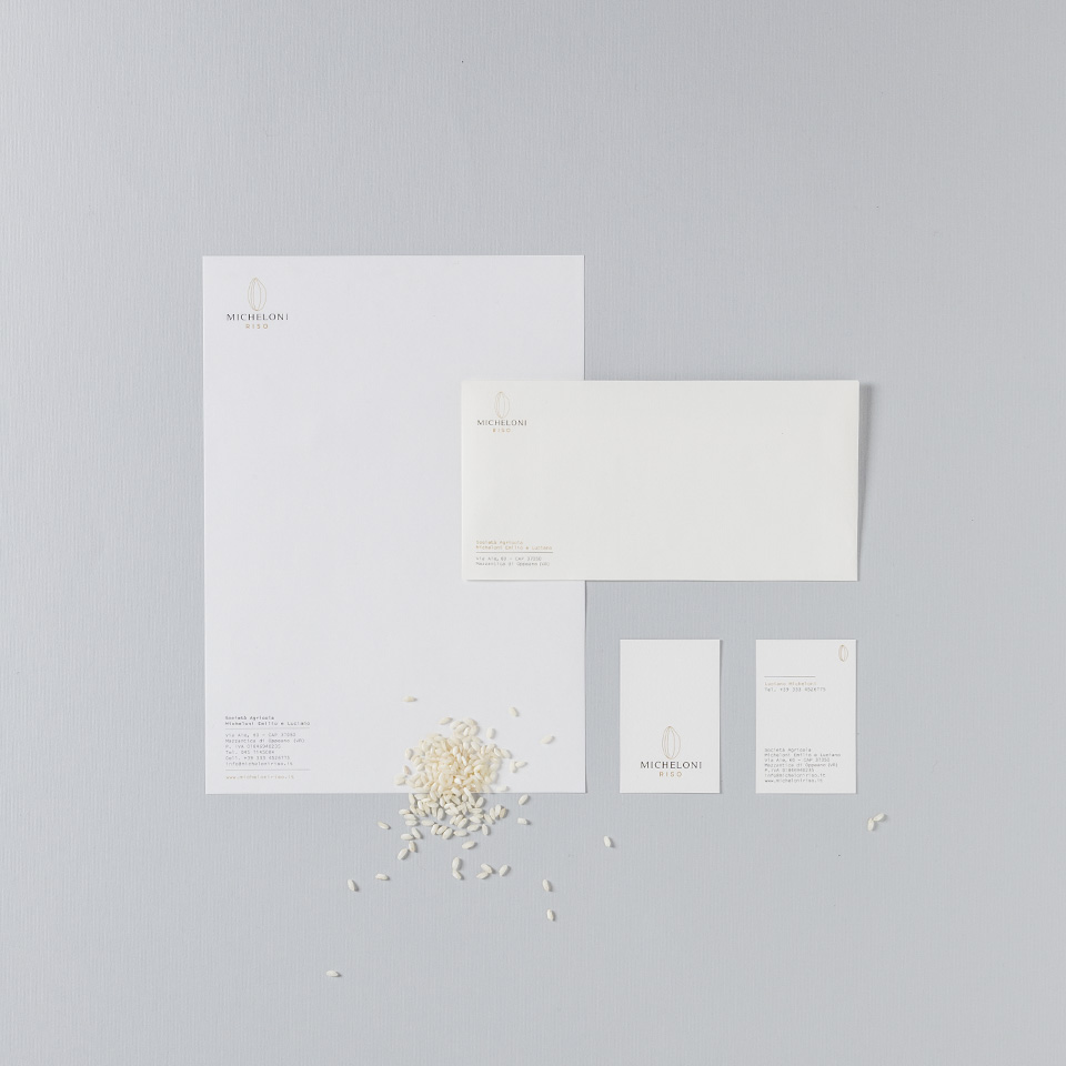 Letterhead envelope business card Rice