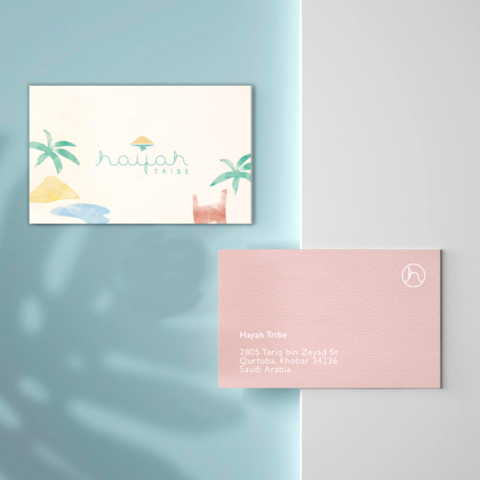 Hayah tribe beauty business cards