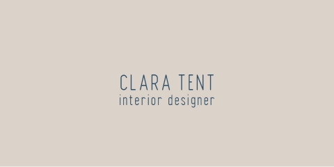Clara tent Typography