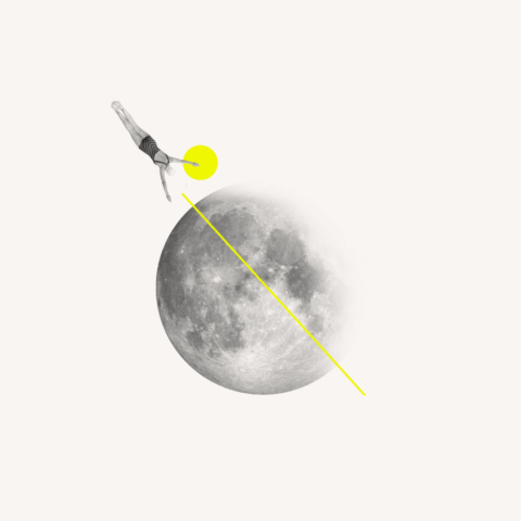 Moon digital illustration